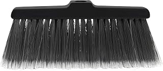 Fuller Brush Black Kitchen Broom – Heavy Duty Floor Sweeper with Fine Bristles & Adjustable Steel Handle - Dust Sweeping for Home or Office Wood, Laminate, Linoleum and Tile Floors (Head for Broom)