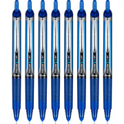 Precise V7 RT Retractable Rollerball Pens by PILOT – 8 Count (Pack of 1), Metal, Blue, Model P7RB8BLU-AMZ