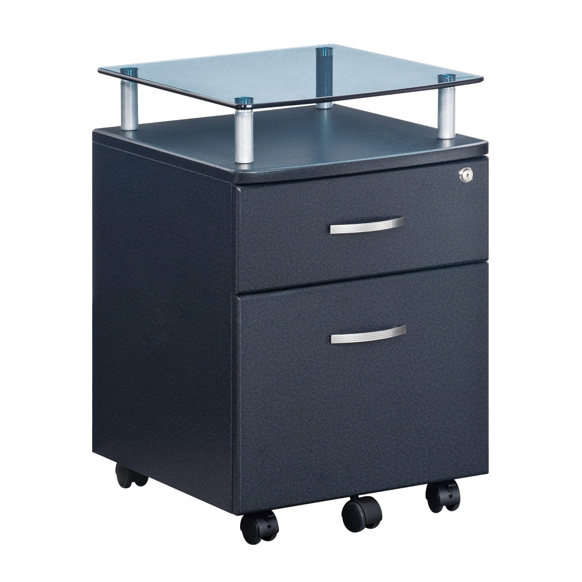 Techni Mobili Graphite / Regular / Modern Vertical File Cabinets