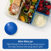 Pack & Go 1.48 L Bento Create by Rubbermaid – 1.48L (2-Pack), 1.48 liters, Plastic, Dark Blue, Pack of 2