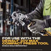 5/8 in. Compact ZoomLock MAX MaxiPro ACR Press Jaw Reliable by DEWALT – Black, Yellow, Model DCE217058