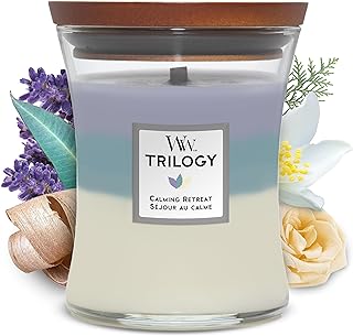 WOODWICK Trilogy Candle Medium Calming Retreat 92965E