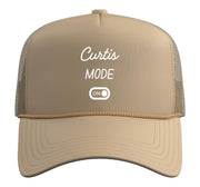 Curtis Mode On Name Trucker Hat with Adjustable Mesh Back by Curtis Mode On Name Funny Birthday – Polyester, Khaki
