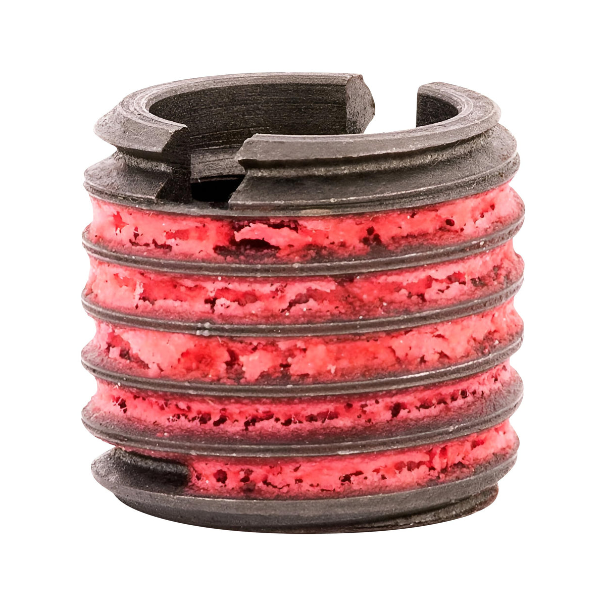 E-Z LOK M12-1.75 Internal Threads, 3/4-10 External Threads, 16.66 mm Length / 21/32" / Red Thread Locking Inserts