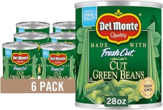 Del Monte Fresh Cut Blue Lake Cut Green Beans, 28 oz. Can (pack of 6)