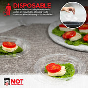 6-Inch Clear Plastic Dessert Plates (120 Pack) Flexible Disposable Clear Plates for Dessert & Appetizers by Stock Your Home – 6 Inch, Plastic, Transparent, Model 2NZ921-3722