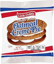 Little Debbie Vending Double Decker Oatmeal Creme Pie -- 54 per case.