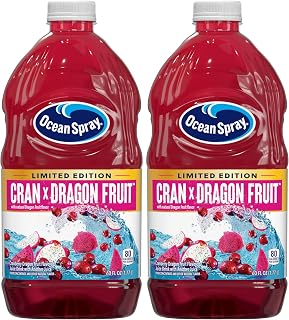 Ocean Spray Cran x Dragon Fruit Juice Drink, 60 Fl Oz | Pack of 2