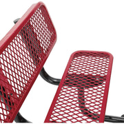 Global Industrial Red / Onesize / Industrial Picnic Tables
