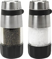 OXO Salt and Pepper Grinder Set, Stainless Steel