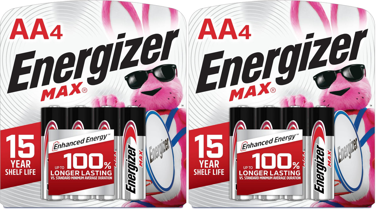 Energizer Multicolor / 4 Count (Pack of 2) / AA AA