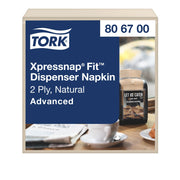 Tork Xpressnap Fit Natural Dispenser Napkin N14, 6 x 720 napkins, 806700