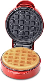 Betty Crocker Mini Waffle Maker, Makes 4.5" Waffle, BC-4888R, Red