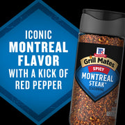 McCormick Spicy Montreal Steak Seasoning by Grill Mates – 3.12 Ounce (Pack of 6), Pack of 2, Model 052100001500