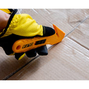 Concealed Blade Safety Knife (SK-10) - Tape Slitter by OLFA – 17,8mm, Plastic, Yellow, Model 1096854