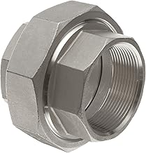 Stainless Steel 304 Cast Pipe Fitting, Union, Class 150, 1-1/2" NPT Female