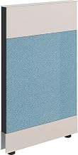 Global Industrial Modular Partition Base Panel, 24" W x 38" H, Blue