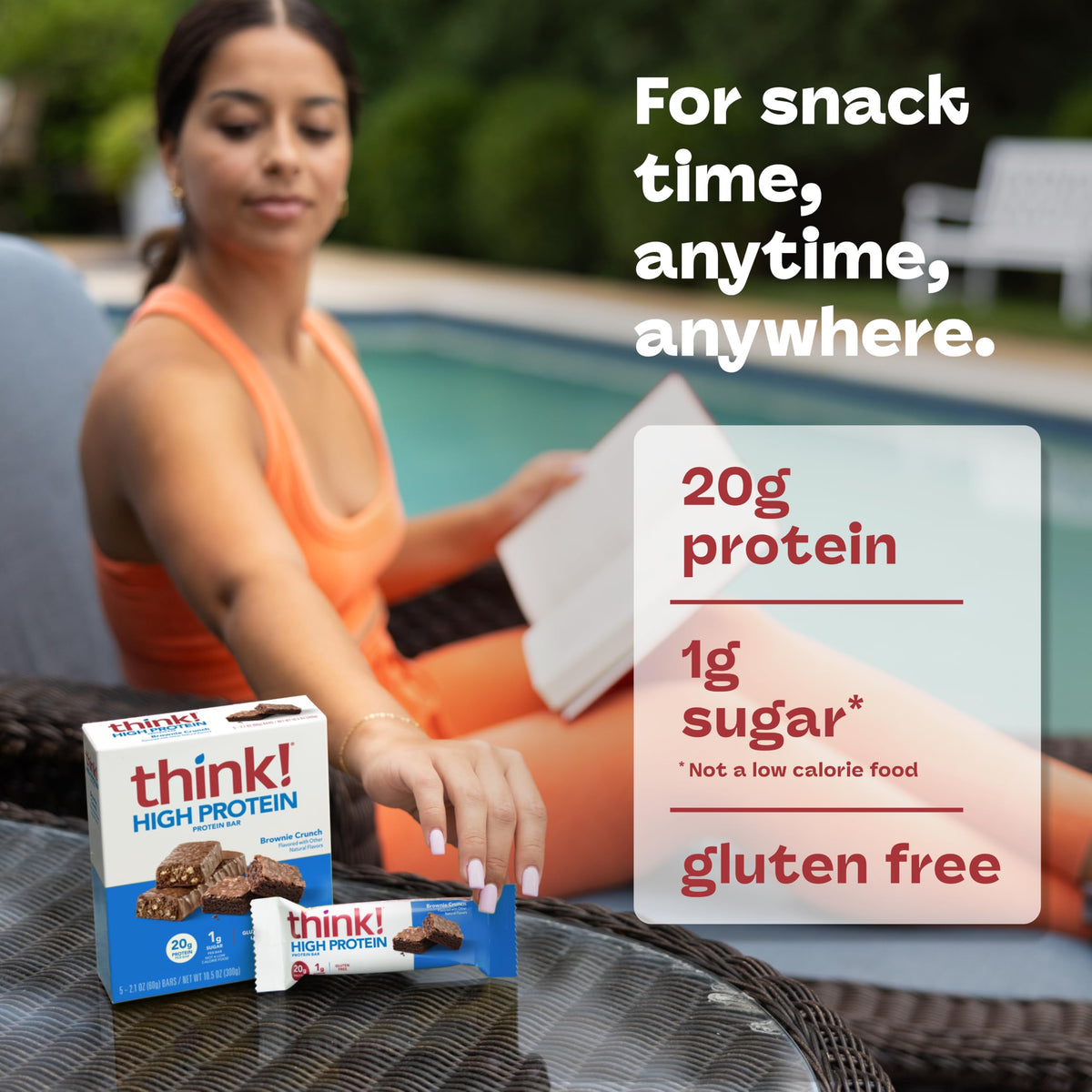 think! High Protein Bar by thinkThin – 30 Count (Pack of 1), Model 1074673