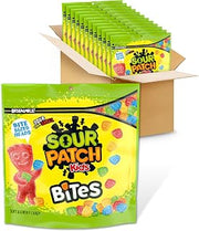 Sour Patch Kids Bites Soft & Chewy Candy, Bulk Candy, 12-12 oz Bags