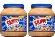 SKIPPY SUPER CHUNK Extra Crunchy Peanut Butter, 64 Ounce (Pack of 2)