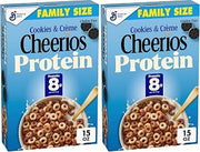 Cheerios Protein Cereal,Cookies and Crème,8g Protein,Family Size,15 oz,(Pack of 2)