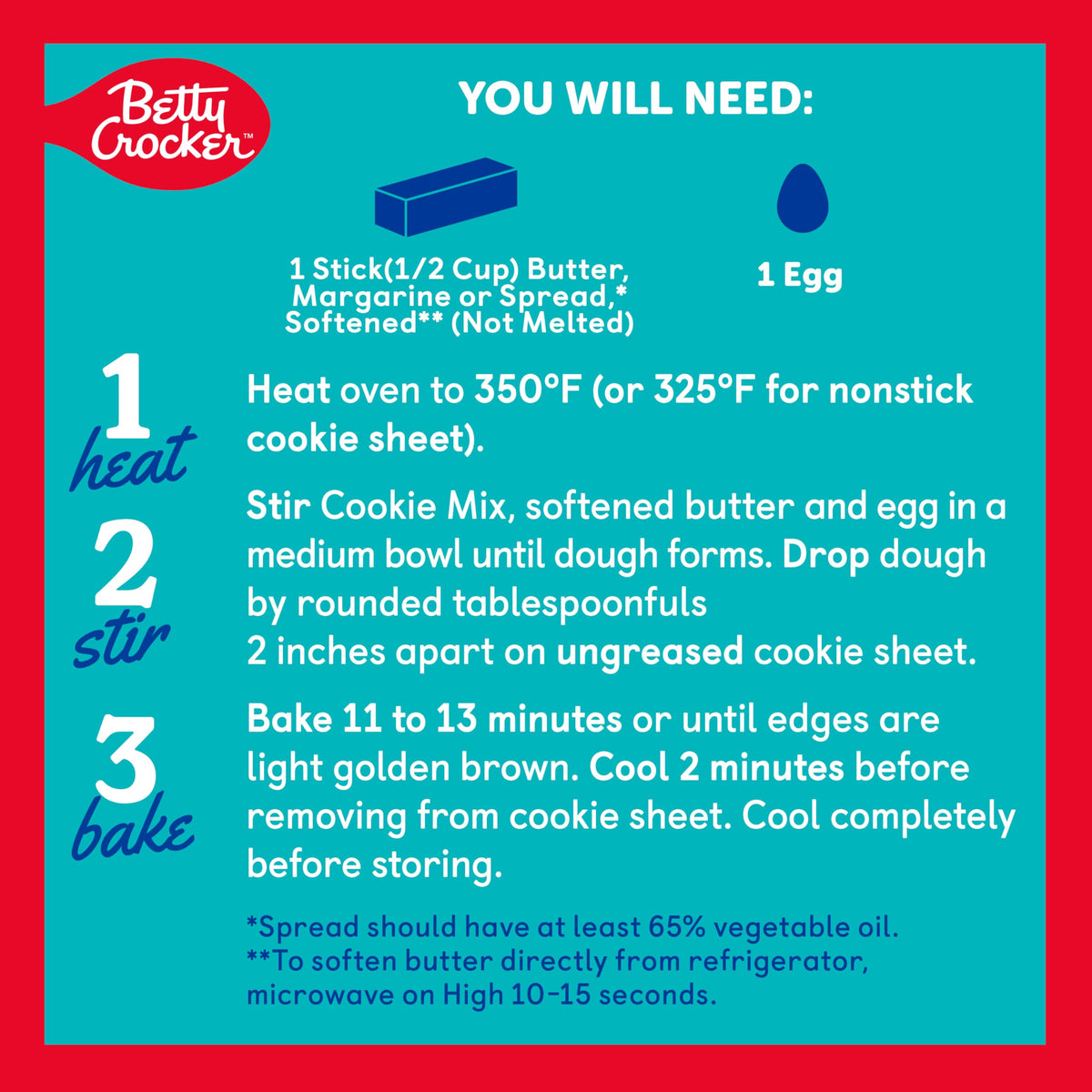 Betty Crocker 13.1 Ounce (Pack of 1) / 1 Cookies