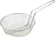 Winco 12" Nickel-plated steel Culinary Basket | Medium mesh filtering, Restaurant service, Great for Entrees, Salads, Desserts and Appetizers
