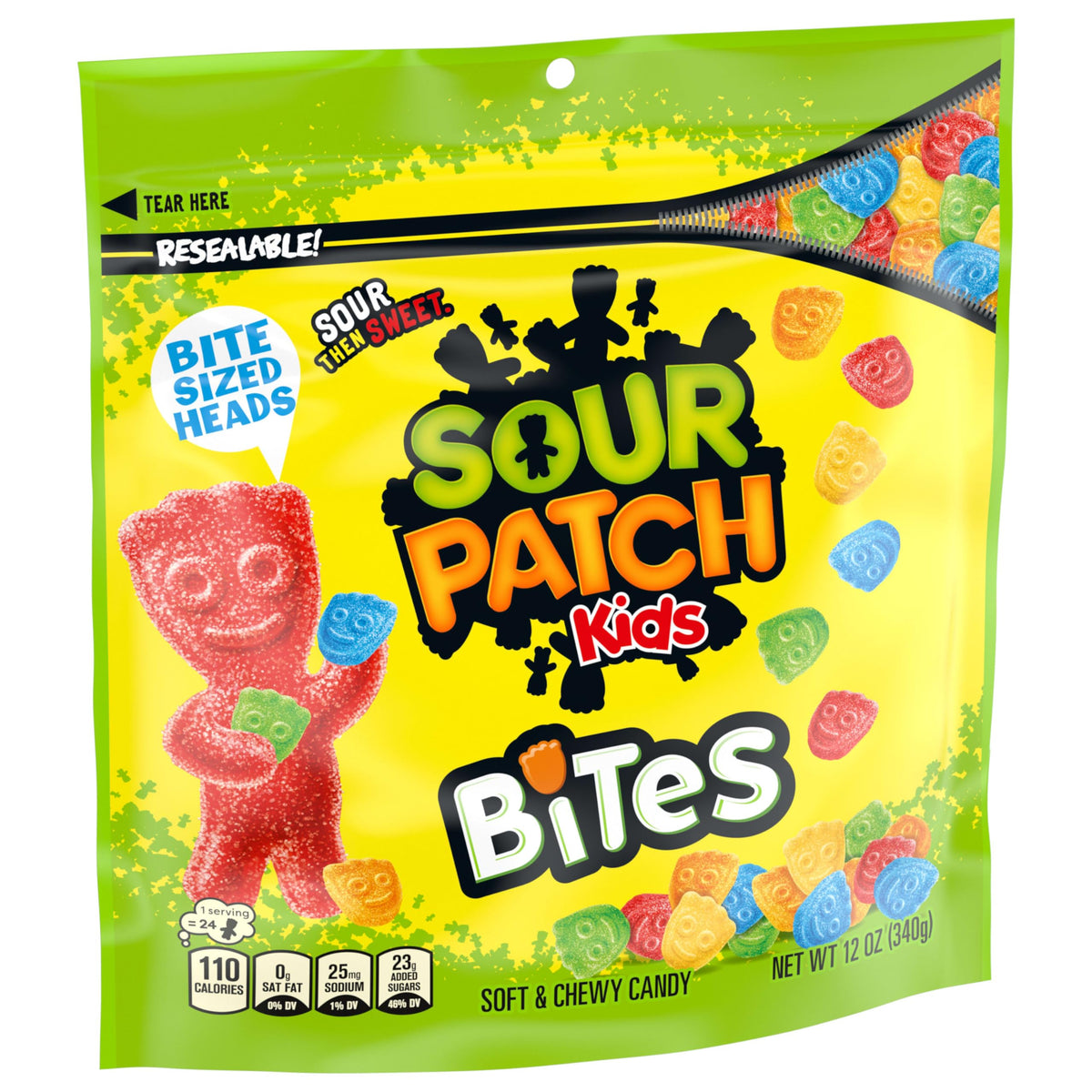 Sour Patch Kids Sour / 12 Ounce (Pack of 12) / Multicolor Gummy Candy