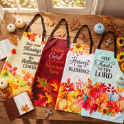 Colarr Fall Christian Aprons for Women, 4 Pack with Bible Verses, Colorful