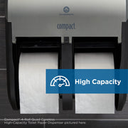 Compact 2-Roll Vertical Coreless High-Capacity Toilet Paper Dispenser by GP PRO () by Georgia-Pacific – 1 Count (Pack of 2), Plastic, עשן, Pack of 2, Model 56790A