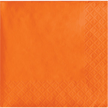 Creative Converting Sunkissed Orange Beverage Napkins, 50 Count