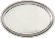 Winco 11" Oval Stainless Steel Sizzle Platter