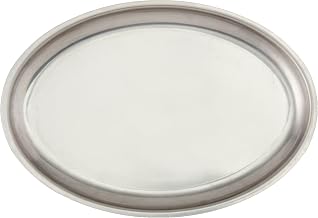 Winco 11" Oval Stainless Steel Sizzle Platter