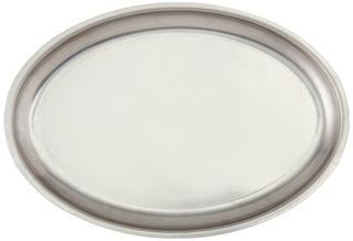 11" Oval Stainless Steel Sizzle Platter by Winco – 11 Inch, Stainless Steel, Model SIZ-11