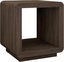 Henn&Hart 20" Square Side Table, Nightstand, End Table, Heritage Oak
