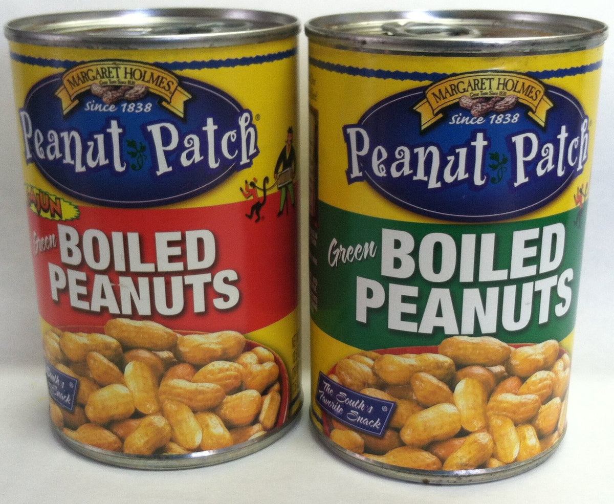 Green Boiled Peanuts and Cajun Green Boiled Peanuts and 1 Each -13.5 Floz. Cans by Peanut Patch – 13.5 Fl Oz (Pack of 2), Pack of 2
