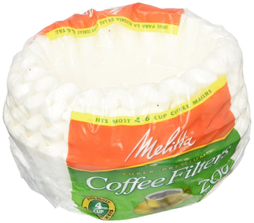 Coffee Filters Junior Basket () by Melitta – 1 Box, Plastic, White, Model 62914