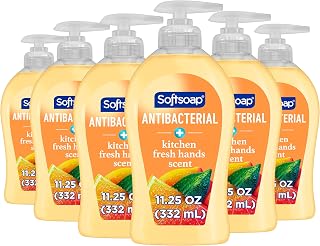 Softsoap Antibacterial Hand Soap, Kitchen Fresh Hands Scent, 11.25 fl oz (6 Pack)
