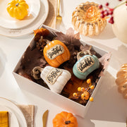 Valery Madelyn Resin Pumpkin Figurines, Set of 3, Orange