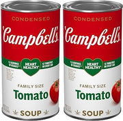Campbell's Condensed Heart Healthy Tomato Soup, 23.2 oz Family Size Can (Pack of 2)