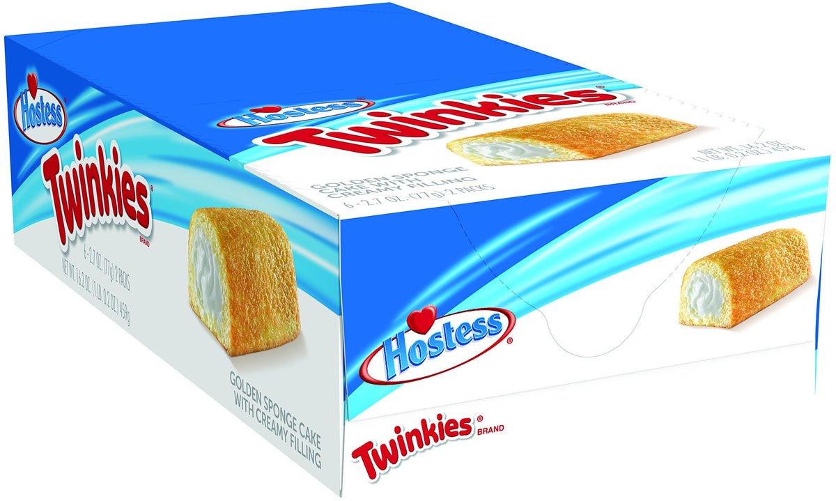 Twinkies, Original, 2.7 Ounce, 6 Count by Hostess – 12 Count (Pack of 1)