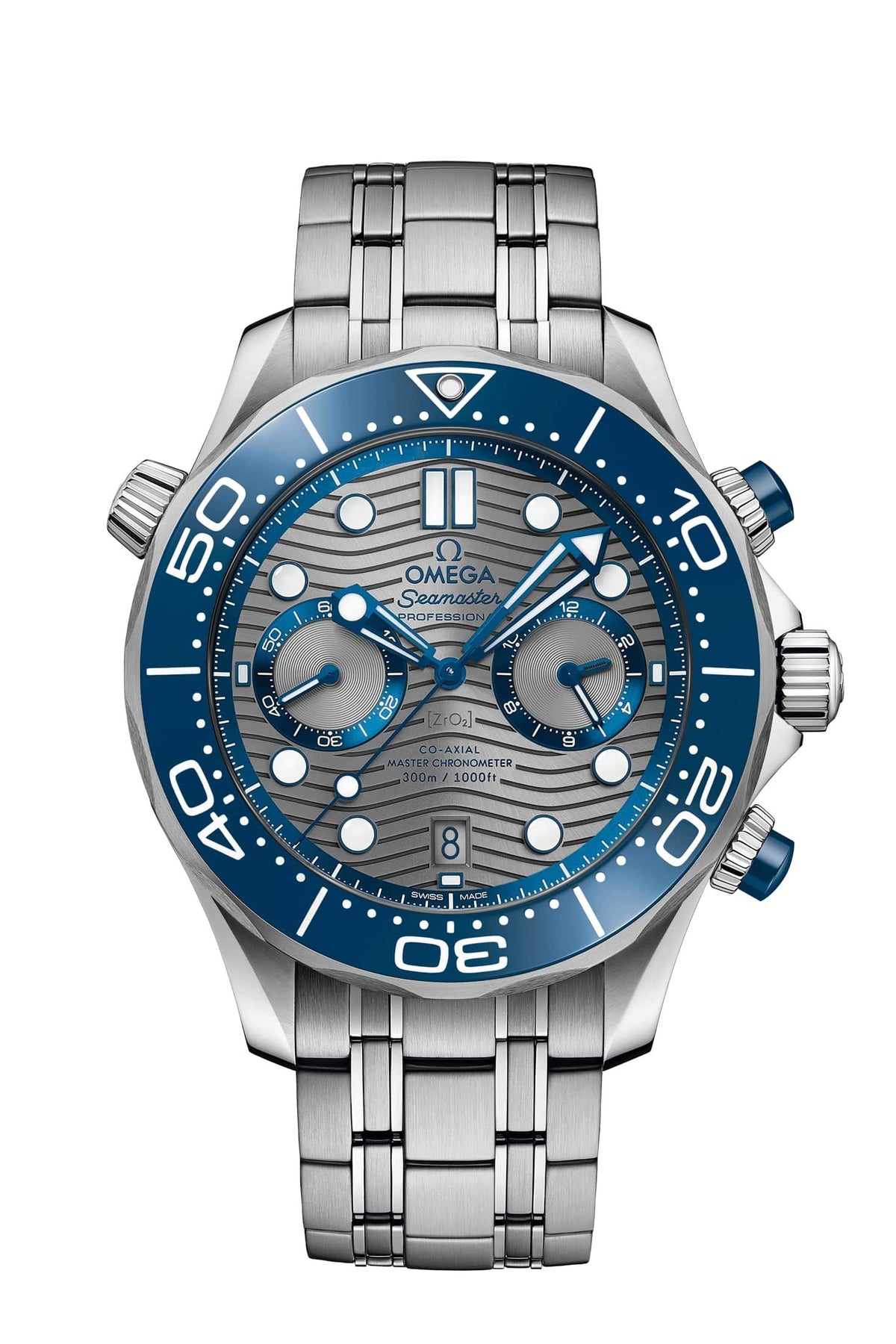 Seamaster Chronograph Automatic Chronometer Men's Watch by Omega – Blue, Model 210.30.44.51.06.001