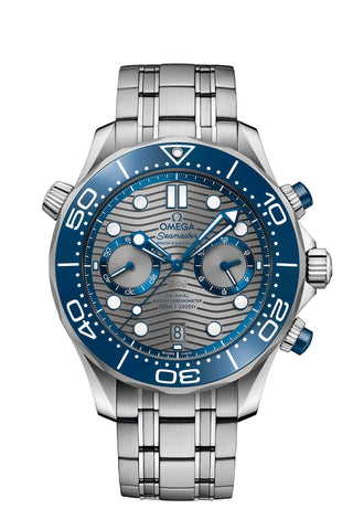 Seamaster Chronograph Automatic Chronometer Men's Watch by Omega – Blue, Model 210.30.44.51.06.001