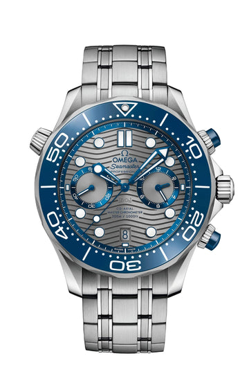 Seamaster Chronograph Automatic Chronometer Men's Watch by Omega – Blue, Model 210.30.44.51.06.001