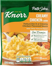 Knorr Creamy Chicken Pasta Sides 4.2 oz, Quick Easy Meal, Side Dish, 1PK | Quick side dish for weeknight meals and easy meal prep; no artificial flavors; no preservatives; Creamy Chicken; 4.2 oz.