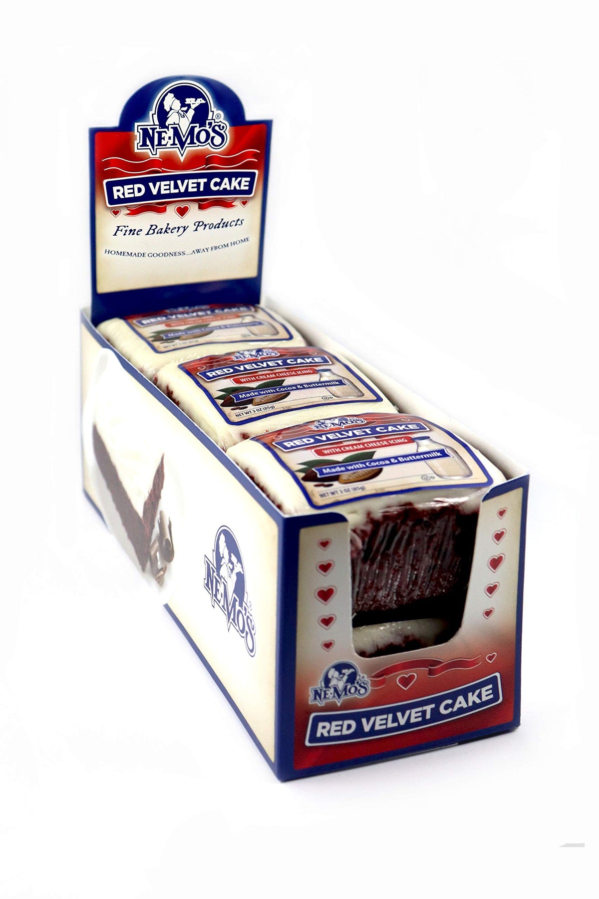 Bakery Red Velvet Cake Squares - 36 Pack by NE-MO'S – 3 Ounce (Pack of 36), Pack of 6