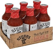 Stubb's Spicy BBQ Sauce, 18 oz (Pack of 6)