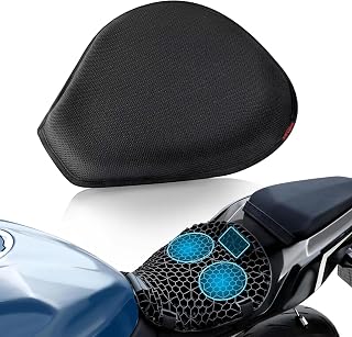 Motorcycle Seat Pad for Kawasaki Vulcan 2000 Classic | Upgraded 20% Thicker 3D Honeycomb TPE Structure Provides Superior Air Circulation And Pressure Relief For Long Highway Riding