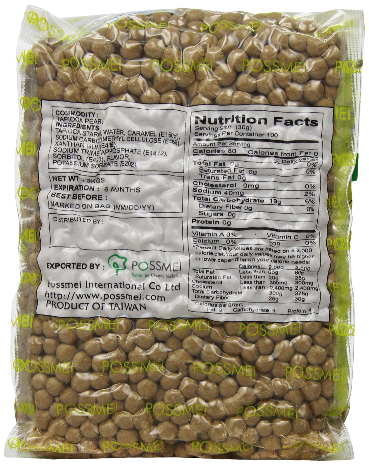 Tapioca Pearl by Possmei – 105.6 Ounce (Pack of 1), Model SPPPOA037086