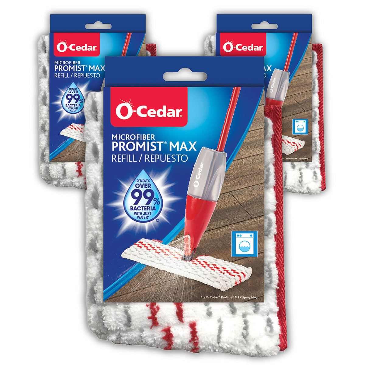 O-Cedar 3 Count (Pack of 1) / White / 3 Replacement Heads